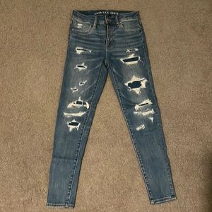 American Eagle hi-rise jegging crop